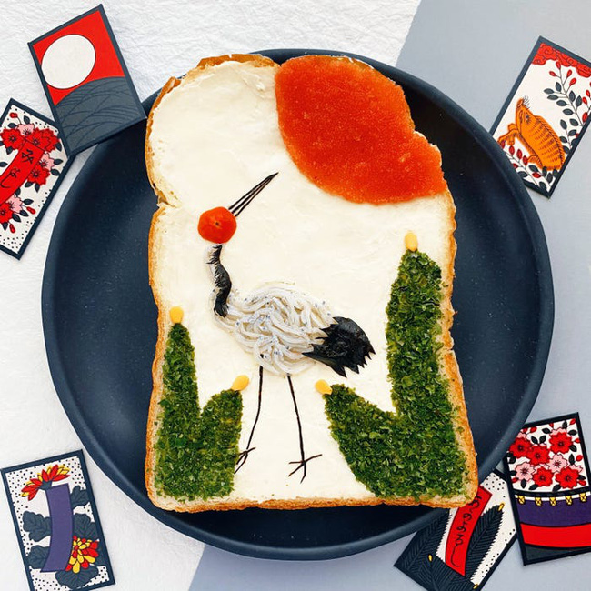 Học nghệ sĩ Nhật làm cho bữa sáng của mình trở nên thú vị bằng cách biến bánh mì thành những bức tranh tuyệt đẹp - Ảnh 10.
