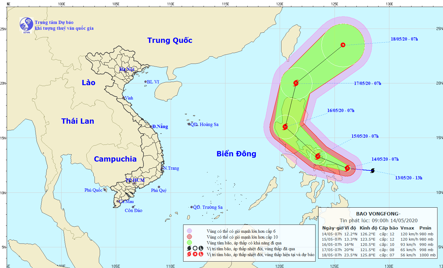 Tiếp tục nắng nóng gây nguy hiểm, bão Vongfong diễn biến phức tạp, giật cấp 14 - Ảnh 2.