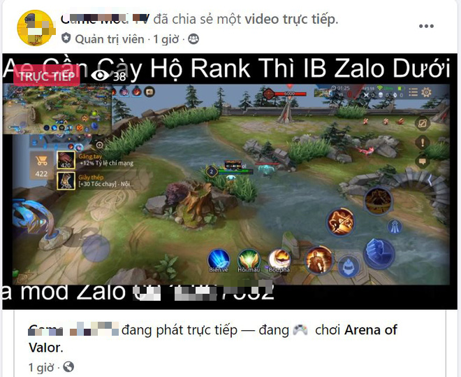 Liên Quân Mobile: Báo động tình trạng hack map cam siêu xa công khai livestream quảng bá, mua bán - Ảnh 3.