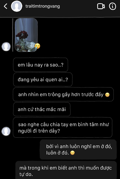 Bồ cũ inbox văn vở hỏi có người mới chưa, cứ thẳng tay rep như Bích Phương: Chẳng qua em chưa muốn thôi anh, anh quan tâm làm gì! - Ảnh 1.