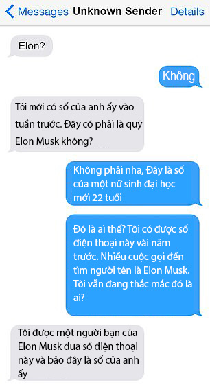 Dùng lại số điện thoại cũ của Elon Musk, cô gái trẻ khốn đốn vì ngày nào cũng nhận hàng tá tin nhắn và cuộc gọi tìm vị tỷ phú - Ảnh 2.