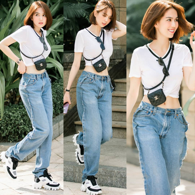 Cùng sở hữu vòng eo nhỏ không tưởng và chăm diện crop top, Taeyeon luôn tinh tế còn Ngọc Trinh thì hên xui - Ảnh 14.