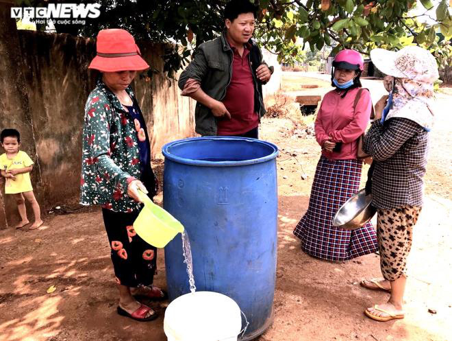 Hạn kinh hoàng, người Gia Lai mót từng giọt nước đục ngầu từ hố trũng về ăn - Ảnh 6.