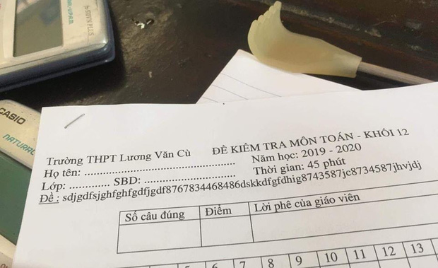 Đề thi được giáo viên nâng lên trình vô cực khi toàn ký hiệu lạ hết hiểu nổi: Tìm được đứa cùng đề cũng hết thời gian! - Ảnh 2.