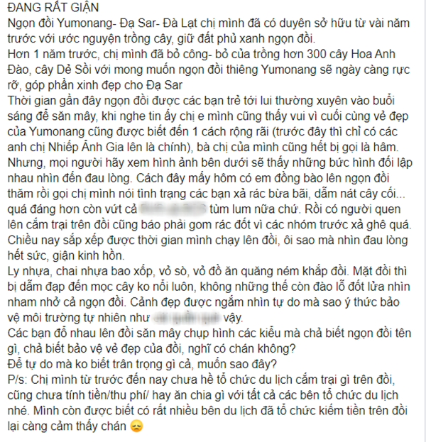 Điểm săn mây nổi tiếng ở Đà Lạt “tan hoang” vì tình trạng xả rác bừa bãi, chủ nhân ngọn đồi bức xúc lên tiếng: “Làm ơn đừng xâm phạm đất nhà mình nữa” - Ảnh 8.