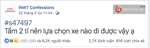 Trường con nhà giàu RMIT mở confession đậm mùi sang chảnh: Hỏi ông chủ đi xe máy sinh viên đi ô tô được không, 1 tỷ đóng học có đủ? - Ảnh 9.