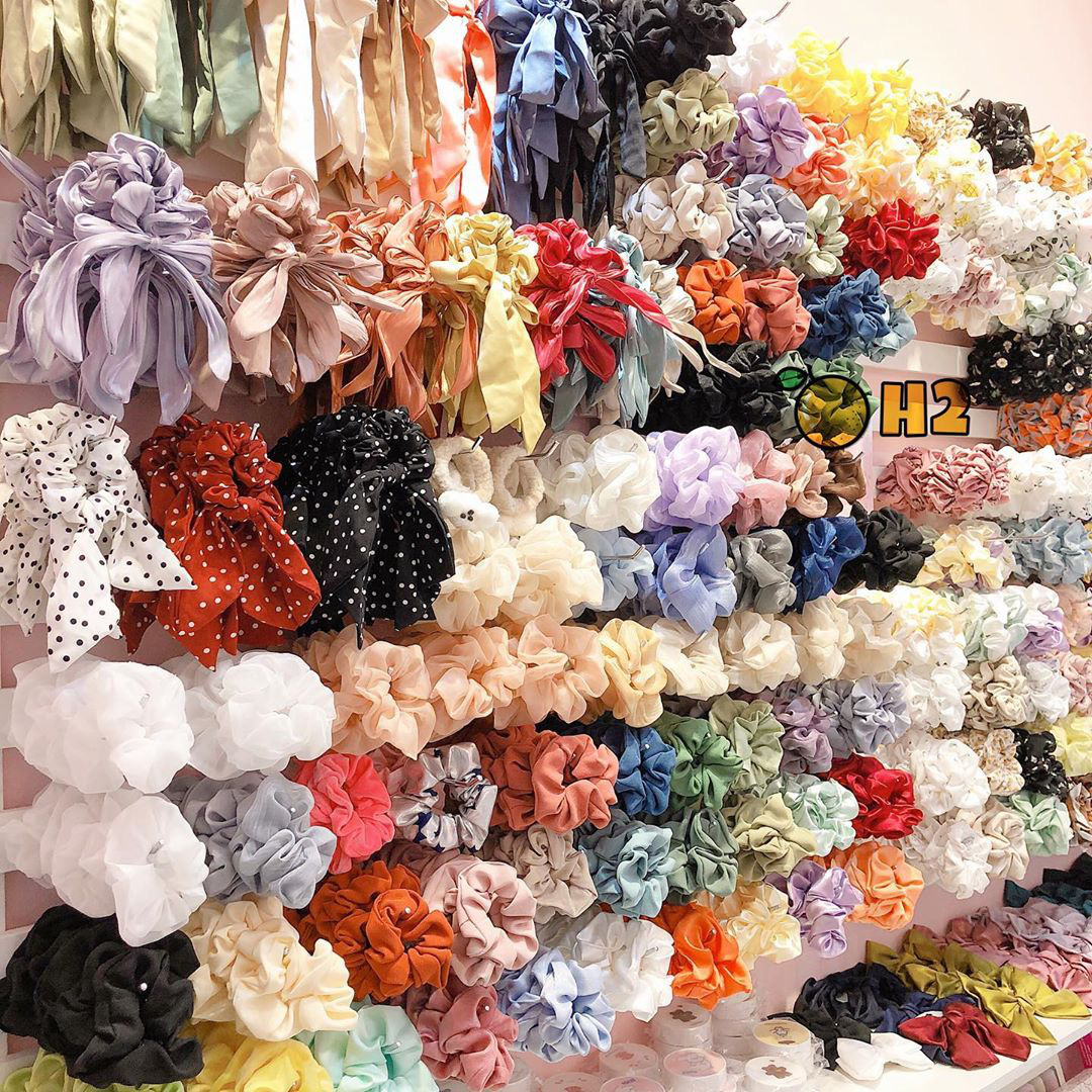 RẺ VÔ ĐỊCH] Dây chun buộc tóc vải scrunchies 11 màu xinh Hàn Quốc - Phụ  kiện cột tóc | Shopee Việt Nam