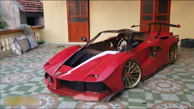 YouTuber Việt làm siêu xe Ferrari, Bugatti từ giấy chỉ với vài triệu đồng: Dân mạng quốc tế tha hồ khen nổ mũi - Ảnh 5.