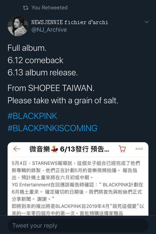 Báo Hàn tiết lộ ngày BLACKPINK chính thức comeback trong tháng 6, trùng hợp với thông tin từng “rò rỉ” trước đó dù YG vẫn “làm thinh”? - Ảnh 3.