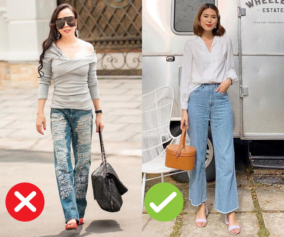 Mắc 4 sai lầm này khi diện quần jeans, các chị em đã tự đưa tên mình vào top mặc xấu chốn công sở - Ảnh 1.