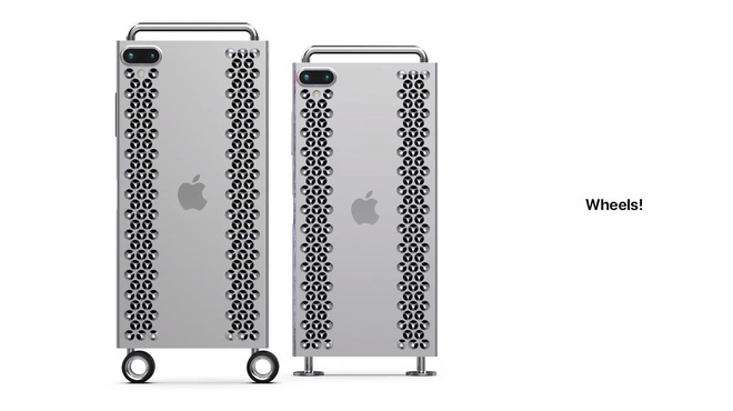 Concept iPhone 12 “điên rồ” chưa từng thấy: Chẳng khác gì cái nạo phô mai được gắn bánh xe như Mac Pro - Ảnh 8.