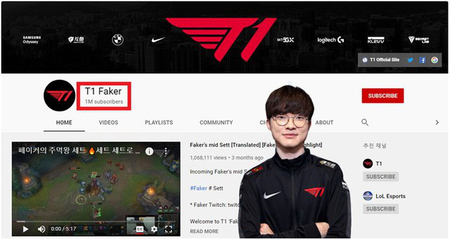 Chủ Tịch Faker chinh phục thêm một kỷ lục với việc kênh YouTube cá nhân đạt 1 triệu lượt đăng ký - Ảnh 2.