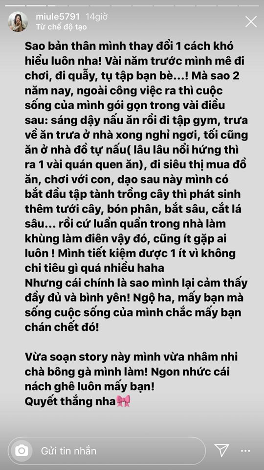 Miu Lê kể cuộc sống hiện tại thay đổi 180 độ so với 2 năm trước, bật mí tiết kiệm được 1 khoản vì thói quen sống bất ngờ - Ảnh 2.