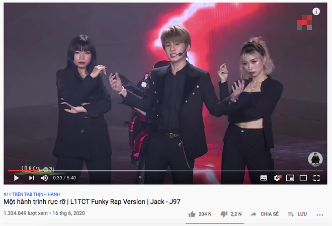 Chưa đầy 24 giờ, Jack đã xâm chiếm top trending Youtube với màn diễn live lần đầu tiên của Là Một Thằng Con Trai - Ảnh 3.