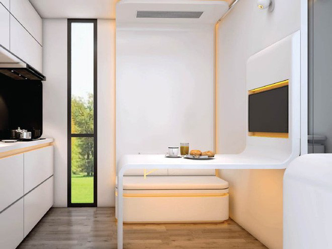 Ng&ocirc;i nh&agrave; mini như bước ra từ phim viễn tưởng, gọn g&agrave;ng nhưng đủ kh&ocirc;ng gian cho gia đ&igrave;nh 4 người - Ảnh 8.