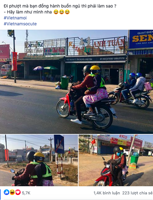 Đang đi phượt trên đường nhưng bạn đồng hành quá buồn ngủ, chàng trai cứu nguy bằng một hành động “đốn tim” cả cộng đồng mạng - Ảnh 1.