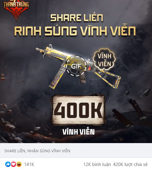 Free Fire: Game thủ Việt nhận miễn phí súng xịn UMP Thảm Họa nhờ khả năng like, share điên đảo! - Ảnh 1.
