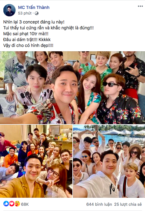 Chơi dress code du lịch gắt như Trấn Thành: Mặc sai phạt 10 triệu, bảo sao cả team đồng đều thế! - Ảnh 4.