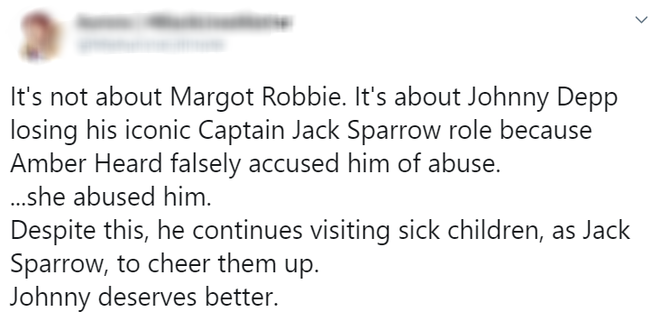 Margot Robbie đóng chính ở Cướp Biển Vùng Caribbean nhưng netizen lại mải khóc thương cho Johnny Depp vì lý do này - Ảnh 5.