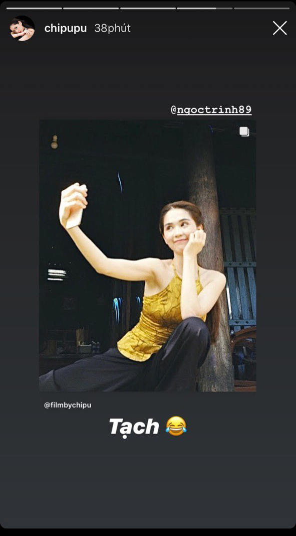 Chi Pu trong MV hi sinh gi&uacute;p đỡ ch&iacute;nh thất Ngọc Trinh thế n&agrave;o, th&igrave; ngo&agrave;i đời cũng ra sức chụp ảnh c&oacute; t&acirc;m cho pha tạo d&aacute;ng hết hồn của c&ocirc; chị như thế! - Ảnh 6.