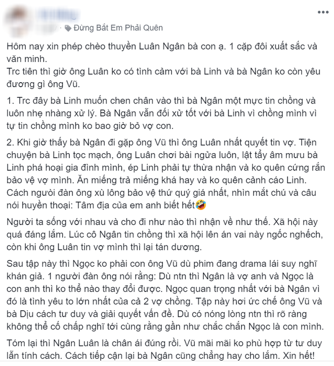 Netizen khoái chí khi Luân (Đừng Bắt Em Phải Quên) bật đẹp tiểu tam vì dám kể xấu vợ mình - Ảnh 5.