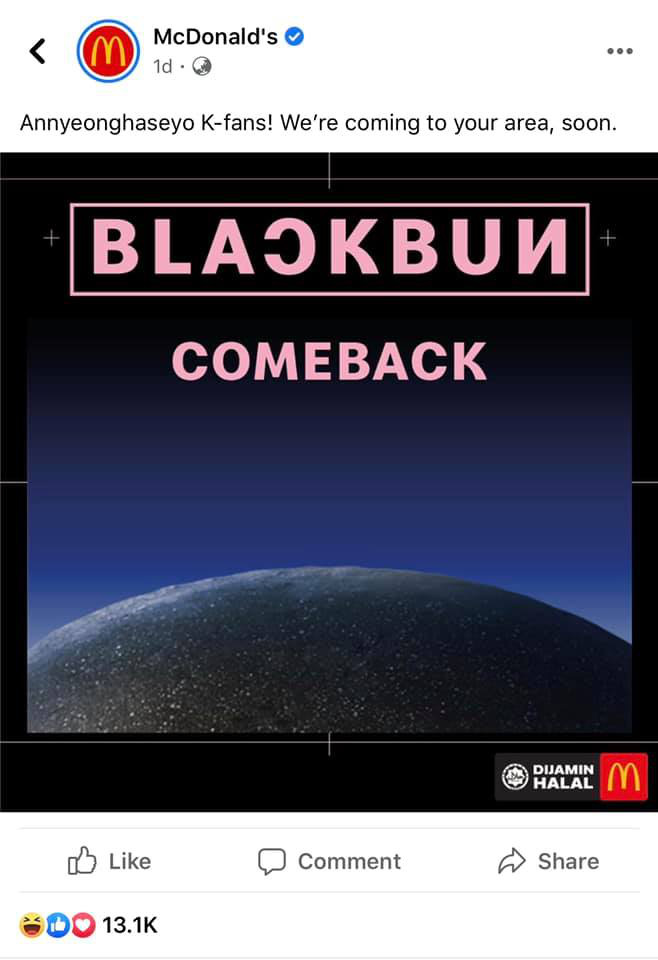 McDonalds ra mắt loại burger lấy cảm hứng từ BLACKPINK, fan thắc mắc sao nguyên chiếc bánh “đen thùi lùi” mà không có tí hồng nào? - Ảnh 1.