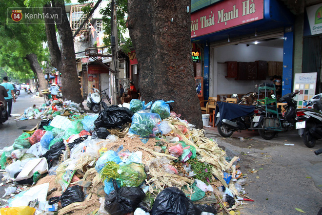 Hà Nội: Rác chất thành đống tràn ra khắp đường phố, nhiều người phải di tản vì phát ốm với mùi hôi thối - Ảnh 16.