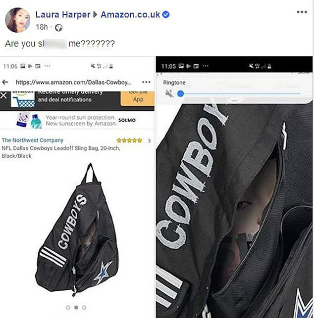 Đang lên mạng xem đồ để mua, nữ khách hàng rùng mình với hình ảnh đứa trẻ bị bịt miệng đang nhìn ra từ trong túi - Ảnh 3.