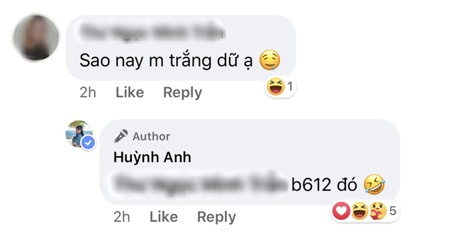 Bạn vào tận Facebook hỏi sao trắng dữ vậy, Huỳnh Anh - bồ Quang Hải trả lời hồn nhiên: Chỉnh đấy! - Ảnh 3.