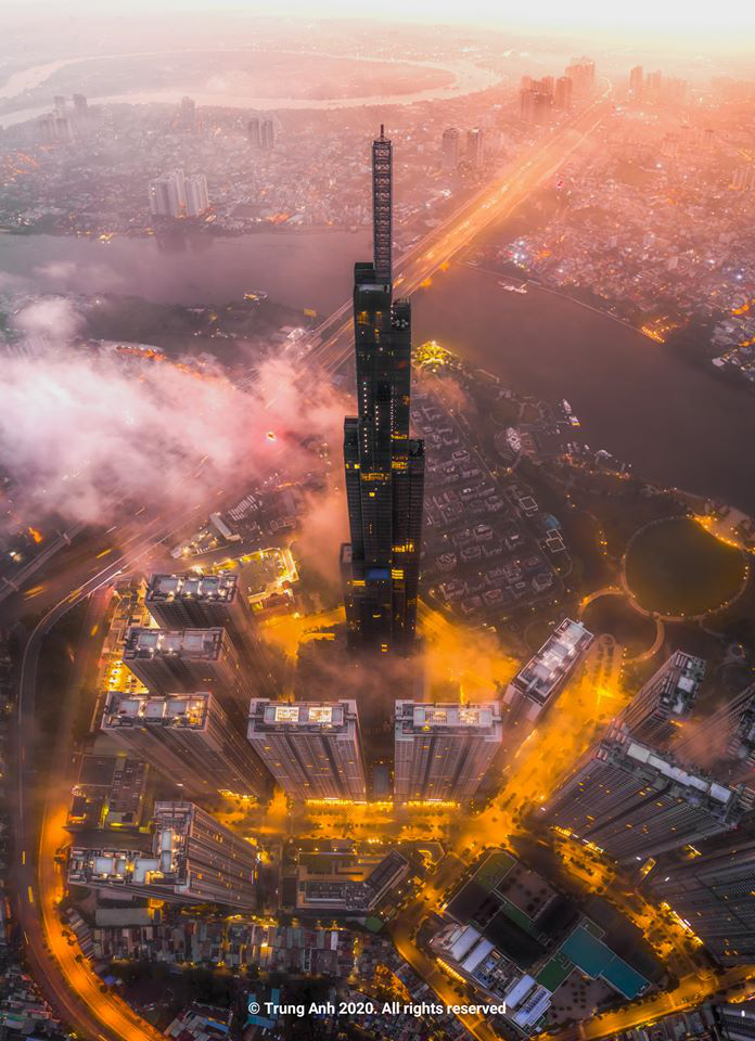 Khoảnh khắc 2 to&agrave; th&aacute;p cao nhất S&agrave;i G&ograve;n v&ocirc; t&igrave;nh lọt chung khung h&igrave;nh khiến d&acirc;n mạng thảng thốt: Đẹp như cảnh trong phim Hollywood vậy! - Ảnh 8.