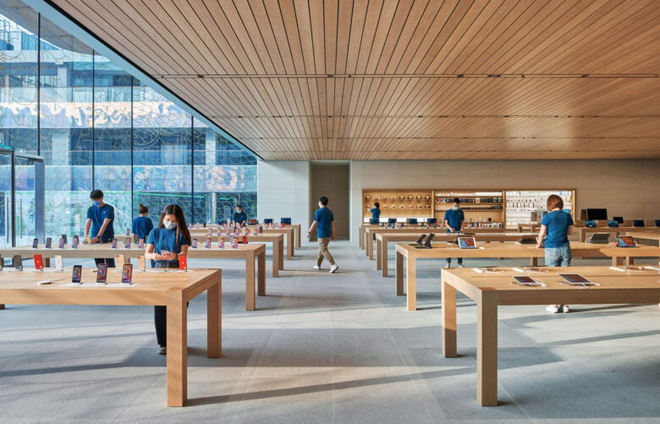 Apple Store đẹp nhất Trung Quốc vừa mở cửa, đúng chất tối giản nhưng đầy tinh tế của nhà Táo - Ảnh 2.