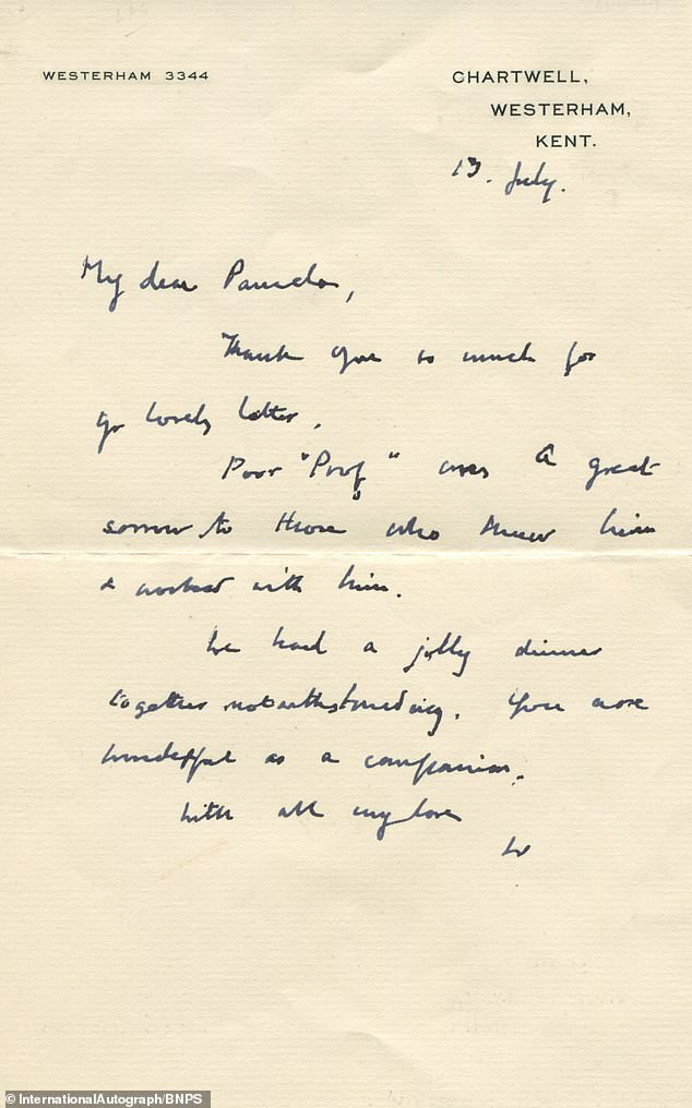 Bức thư trìu mến cựu Thủ tướng Anh Churchill gửi mối tình đầu ở tuổi 83 - Ảnh 2.