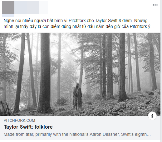 Pitchfork cuối cùng đã chấm điểm folklore của Taylor Swift: người cho rằng vẫn thấp, kẻ đánh giá vậy là xứng đáng rồi? - Ảnh 7.