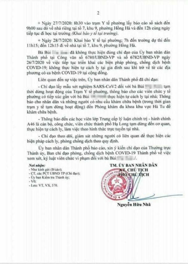Nữ cán bộ y tế khai báo không trung thực, trạm y tế tạm dừng hoạt động - Ảnh 2.