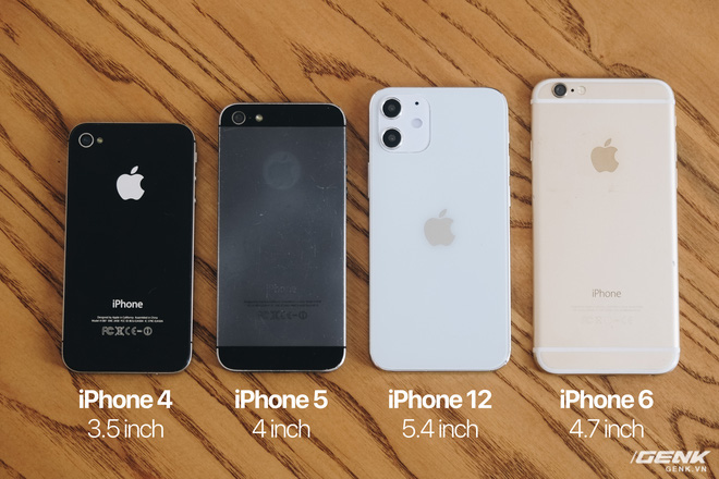 So sánh iPhone 12 5,4 inch với iPhone 4, iPhone 5 và iPhone 6: Chiếc iPhone nhỏ gọn đáng để chờ đợi - Ảnh 3.