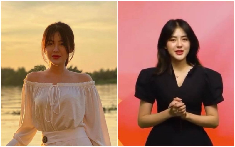 G&aacute;i xinh chơi c&ugrave;ng Huỳnh Anh li&ecirc;n tục lọt tầm ngắm, lần n&agrave;y l&agrave; so ảnh tr&ecirc;n mạng với ngo&agrave;i đời  - Ảnh 2.