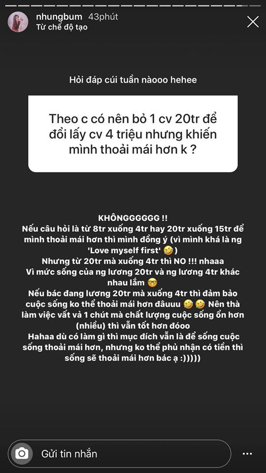 Có nên bỏ công việc 20 triệu để đổi lấy công việc 4 triệu nhưng khiến mình thoải mái hơn không? - Ảnh 2.