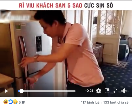 Đoạn clip review khách sạn 5 sao của Khoa Pug từ 2 năm trước bỗng dưng bị dân mạng đào lại chỉ vì cú lỡ tay... làm hư tủ lạnh  - Ảnh 2.