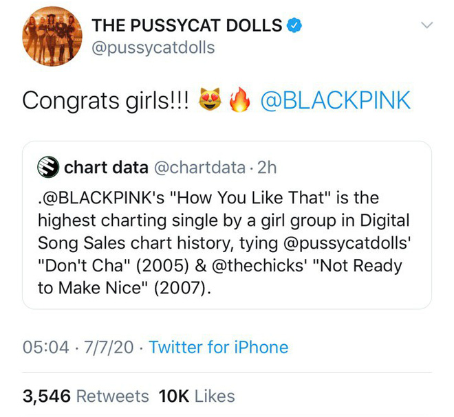 Siêu hit mới giúp BLACKPINK vượt PSY chỉ thua BTS trên Billboard Hot 100, còn đạt thêm kỷ lục mới được The Pussycat Dolls chúc mừng - Ảnh 3.