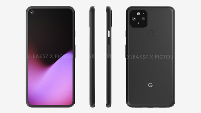 Pixel 5 XL lộ thiết kế: Màn hình nốt ruồi, cụm camera hình vuông, cảm biến vân tay mặt lưng - Ảnh 1.