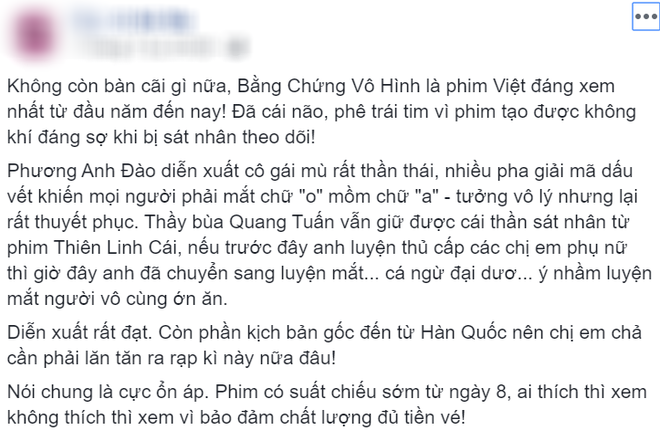 MXH dậy sóng vì Bằng Chứng Vô Hình: Người tung hô hết lời, kẻ thất vọng vì sạn khó đỡ - Ảnh 5.