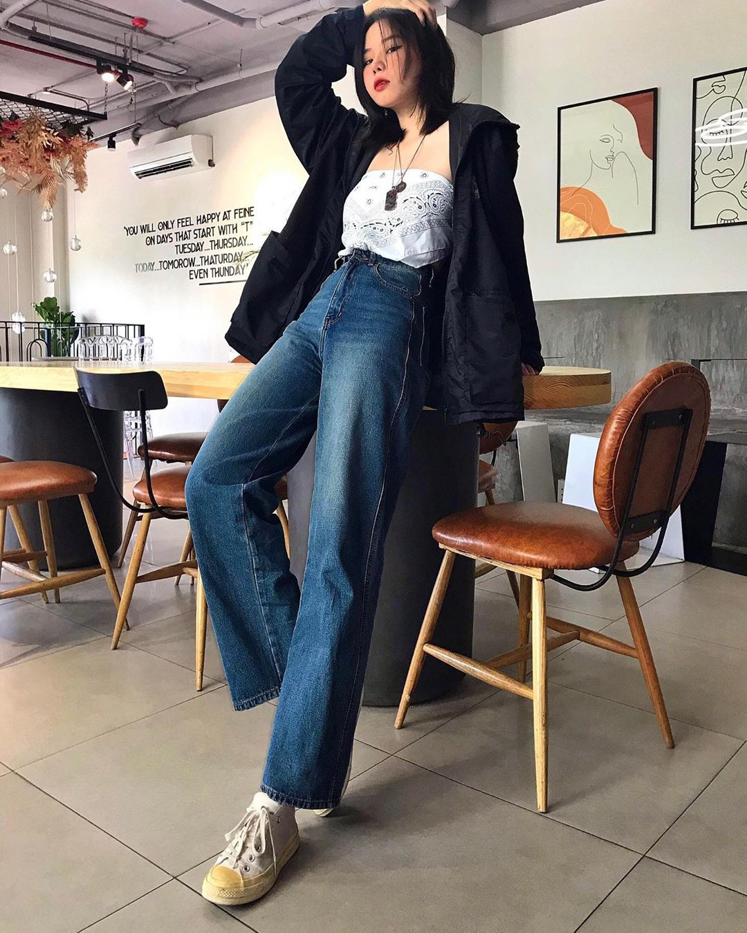 Quần jeans ống rộng giấu nhẹm chân to, mặc lên cao ráo hơn chục phân nàng nào còn chưa sắm là thiếu sót lớn rồi - Ảnh 13.