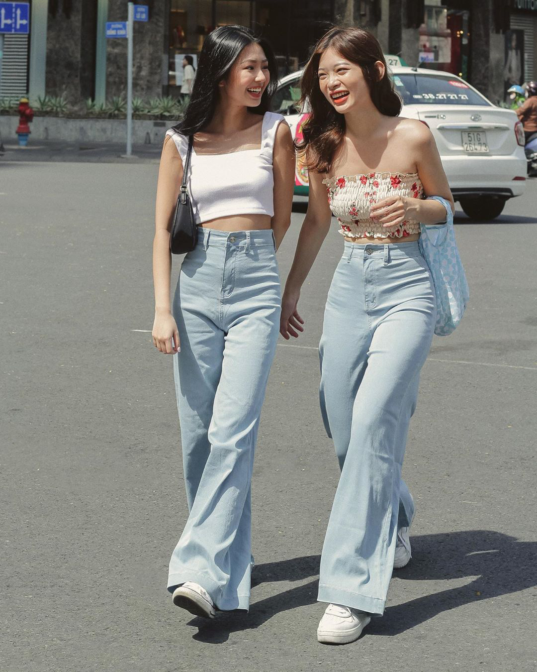 Quần jeans ống rộng giấu nhẹm chân to, mặc lên cao ráo hơn chục phân nàng nào còn chưa sắm là thiếu sót lớn rồi - Ảnh 3.