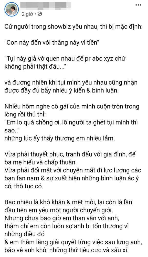 MC Miko Lan Trinh công khai chân dung người yêu chuyển giới, kể chuyện bị chỉ trích chỉ vì để nửa kia thắt dây giày hộ - Ảnh 7. MC Miko Lan Trinh công khai chân dung người yêu chuyển giới, kể chuyện bị chỉ trích chỉ vì để nửa kia thắt dây giày hộ - Ảnh 7.