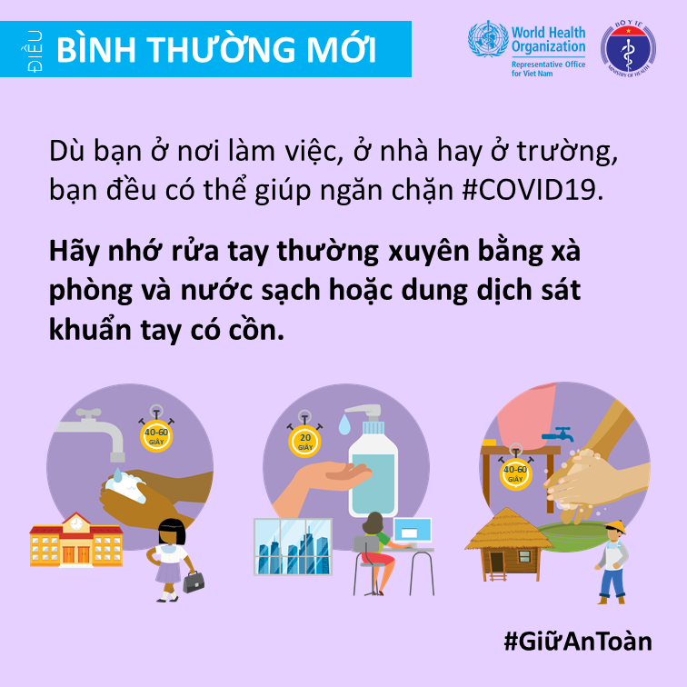 Bộ Y tế và Văn phòng WHO tại Việt Nam nhấn mạnh một vài điểm cần lưu ý để giảm thiểu nguy cơ lây nhiễm COVID-19 cho mỗi người - Ảnh 9.