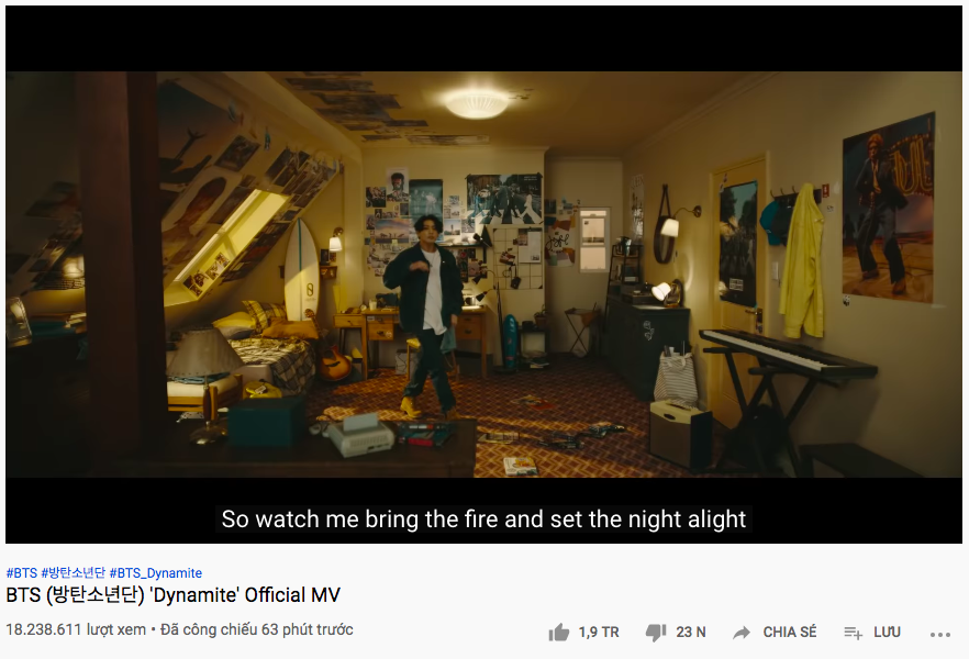 Dynamite của BTS thiết lập kỷ lục thế giới mới với cột mốc 10 triệu views và lượt xem công chiếu, làm nổ tung BXH nhạc số chỉ trong 1 giờ đầu - Ảnh 4.