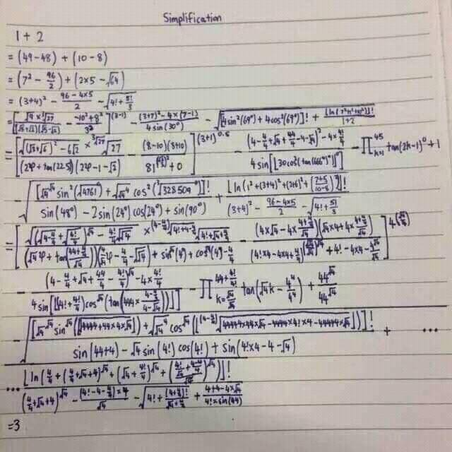 Làm thế nào để chứng minh 1+2=3: Câu trả lời sẽ khiến bạn rối não lắm đấy - Ảnh 1.