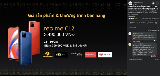 Cận cảnh Realme C12 vừa ra mắt tại Việt Nam: Bản nâng cấp từ C11, pin trâu hơn, mọc thêm 1 camera sau, giá 3,49 triệu đồng - Ảnh 13.