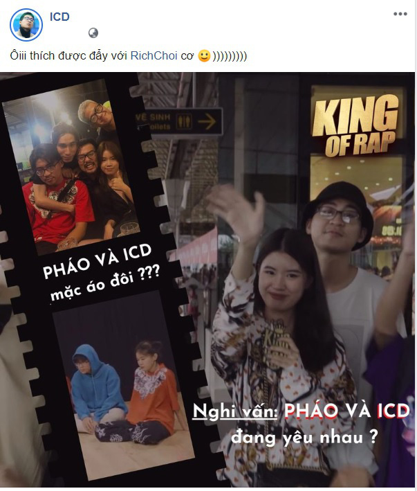 Hết nắm tay đến kề vai bá cổ, ICD nói gì trước nghi vấn yêu Pháo (King Of Rap)? - Ảnh 3.