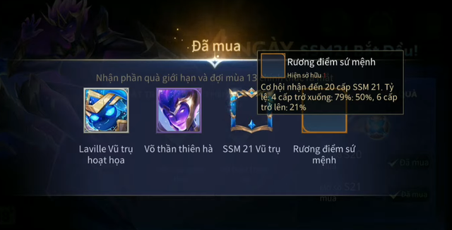 Liên Quân Mobile: Garena tặng khuyến mãi Rương sứ mệnh, game thủ phẫn nộ khi không thấy skin Dạ hội - Ảnh 1.